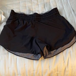 Grey / Black REVERSIBLE Lululemon Athletic shorts